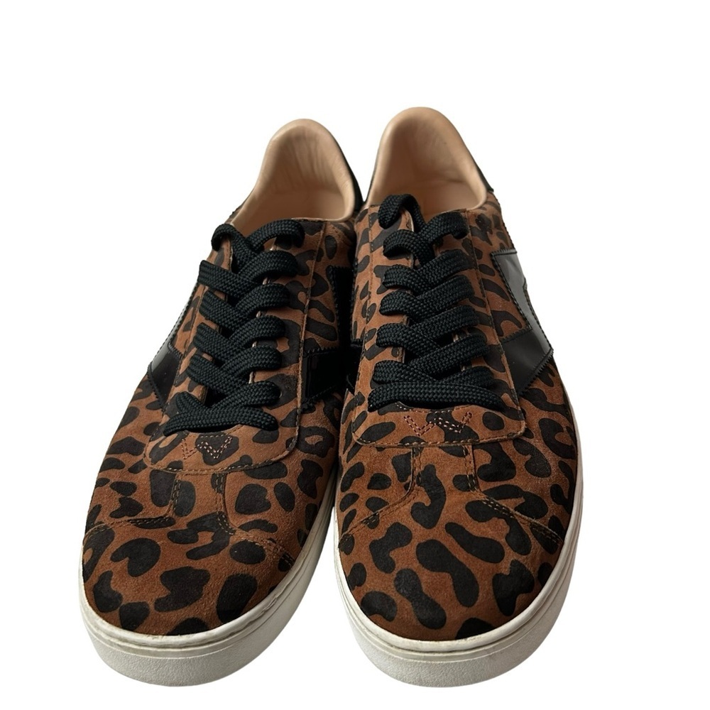 Stuart Weitzman Daryl Leopard Print Suede Leather… - image 5